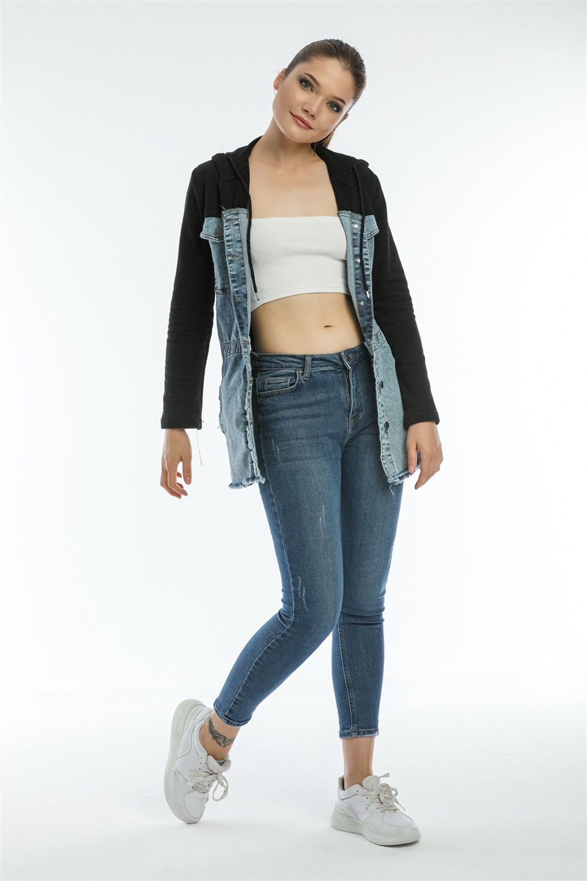 Bayan Yeni Model Kot Ceket 043446