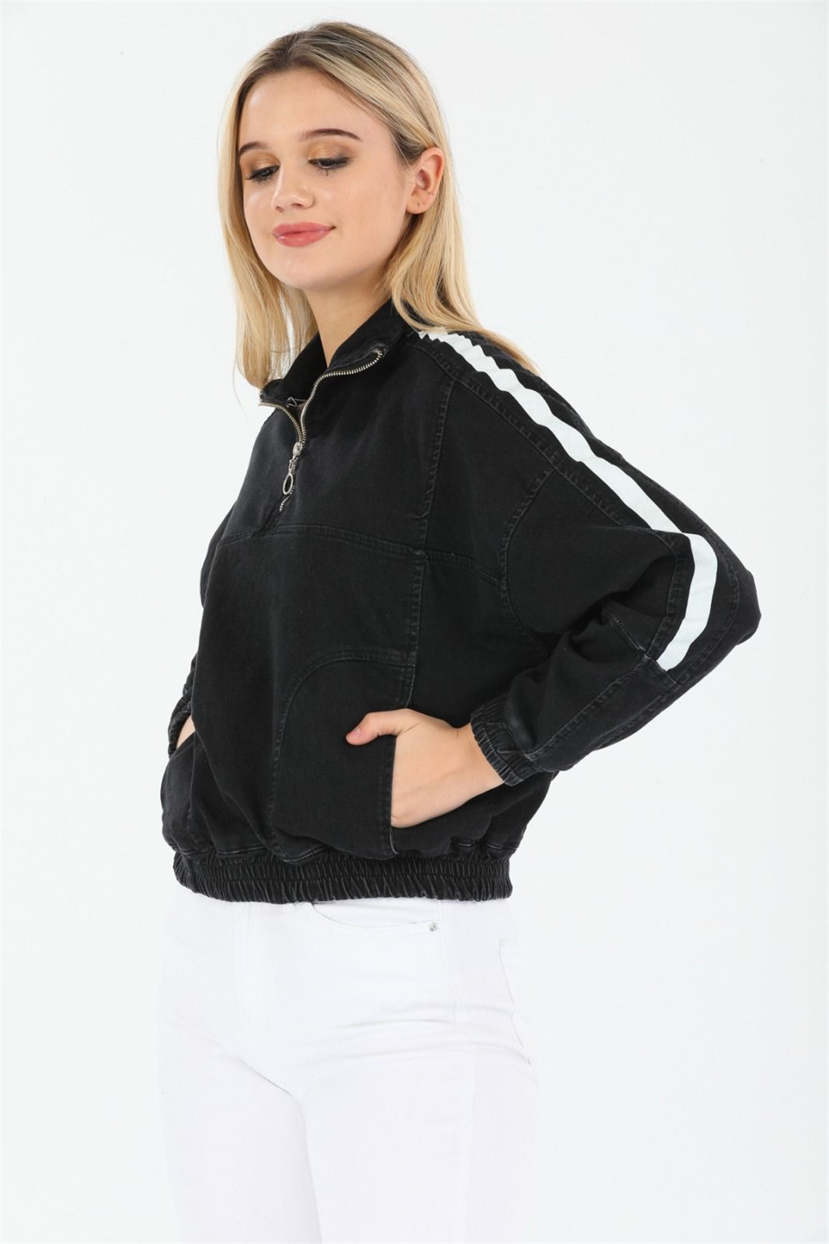 Bayan Yeni Model Kot Ceket 22446