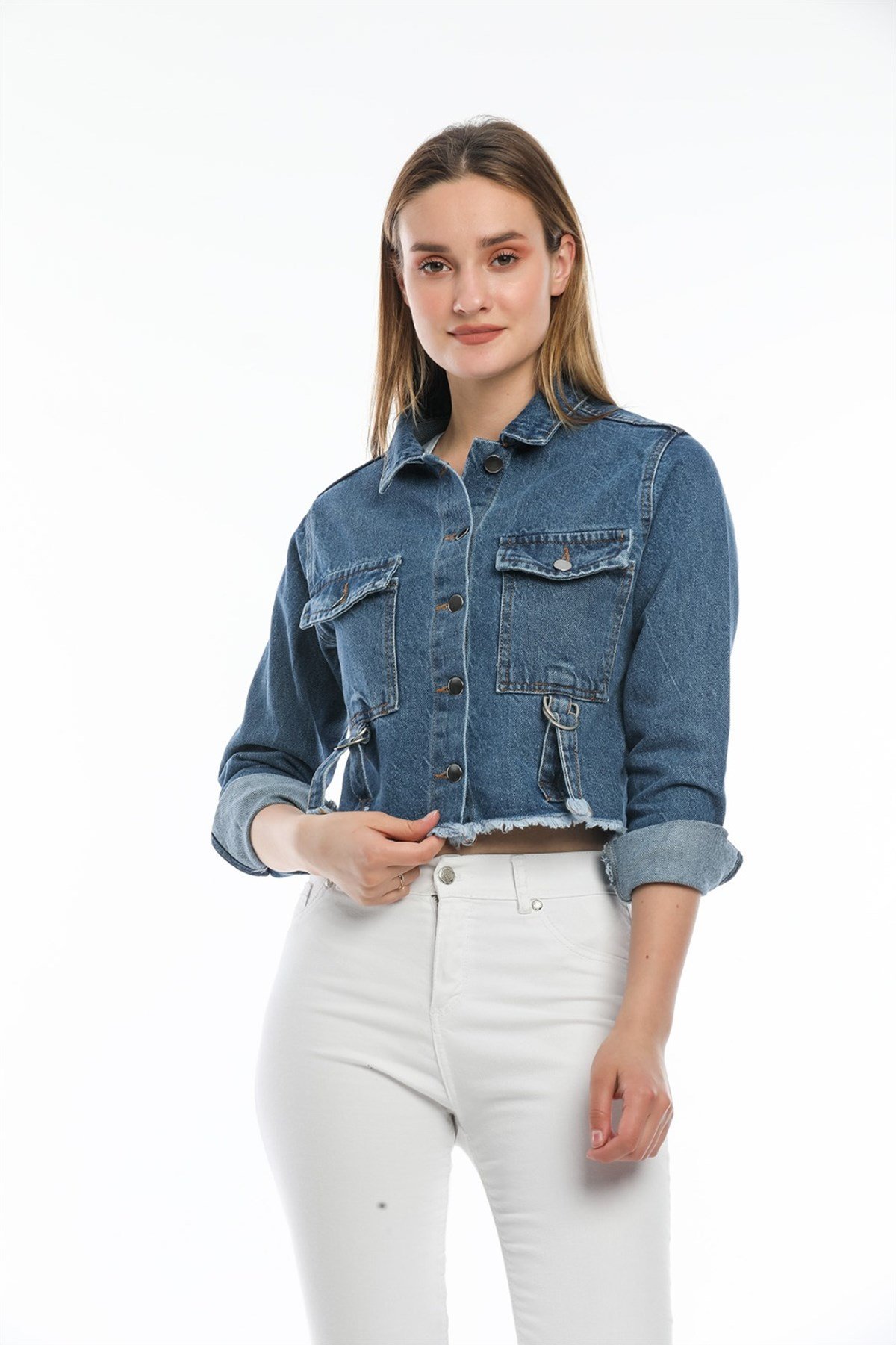 Bayan Yeni Model Kot Ceket 543366