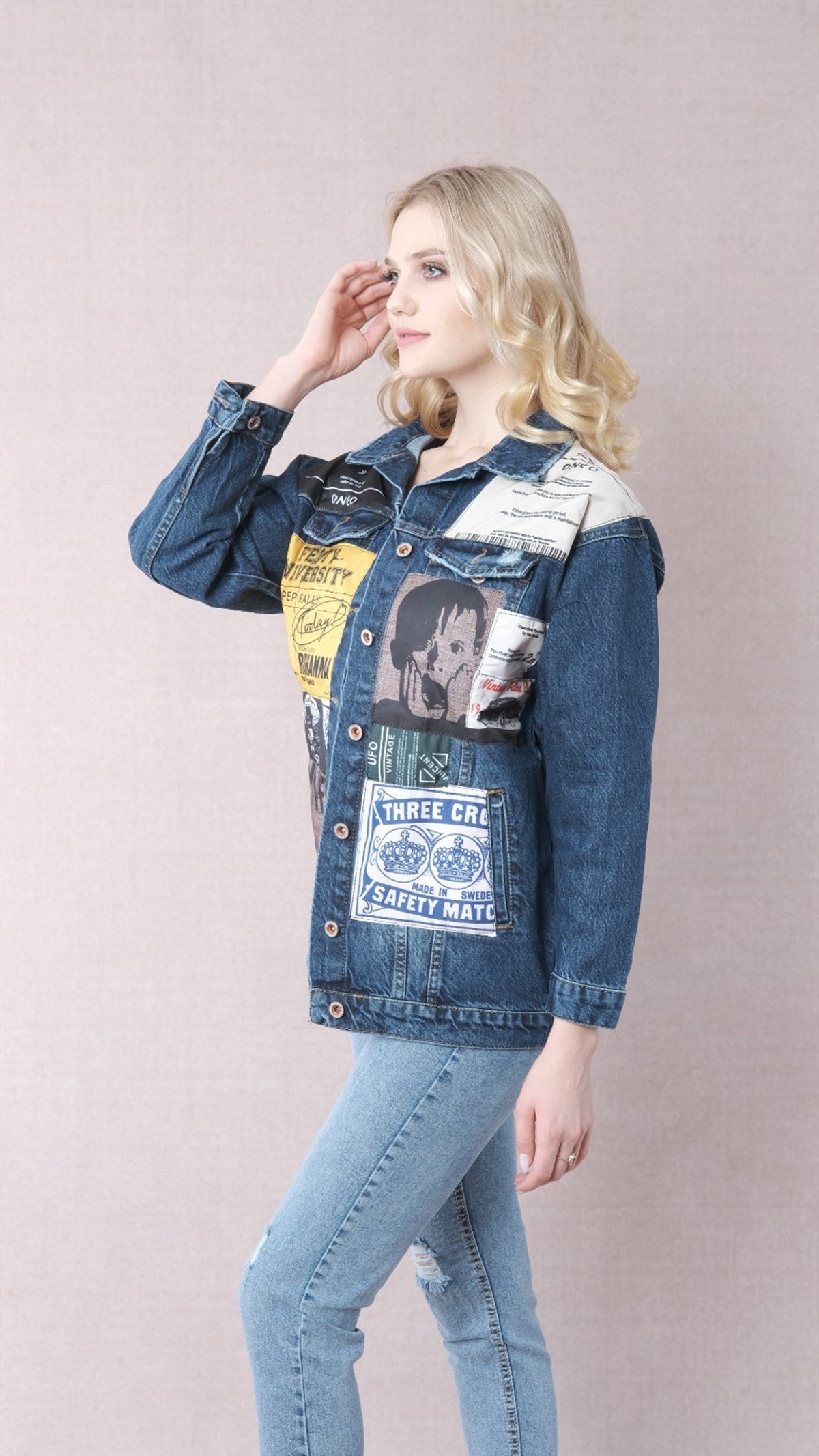 Bayan yeni model kot ceket 646537