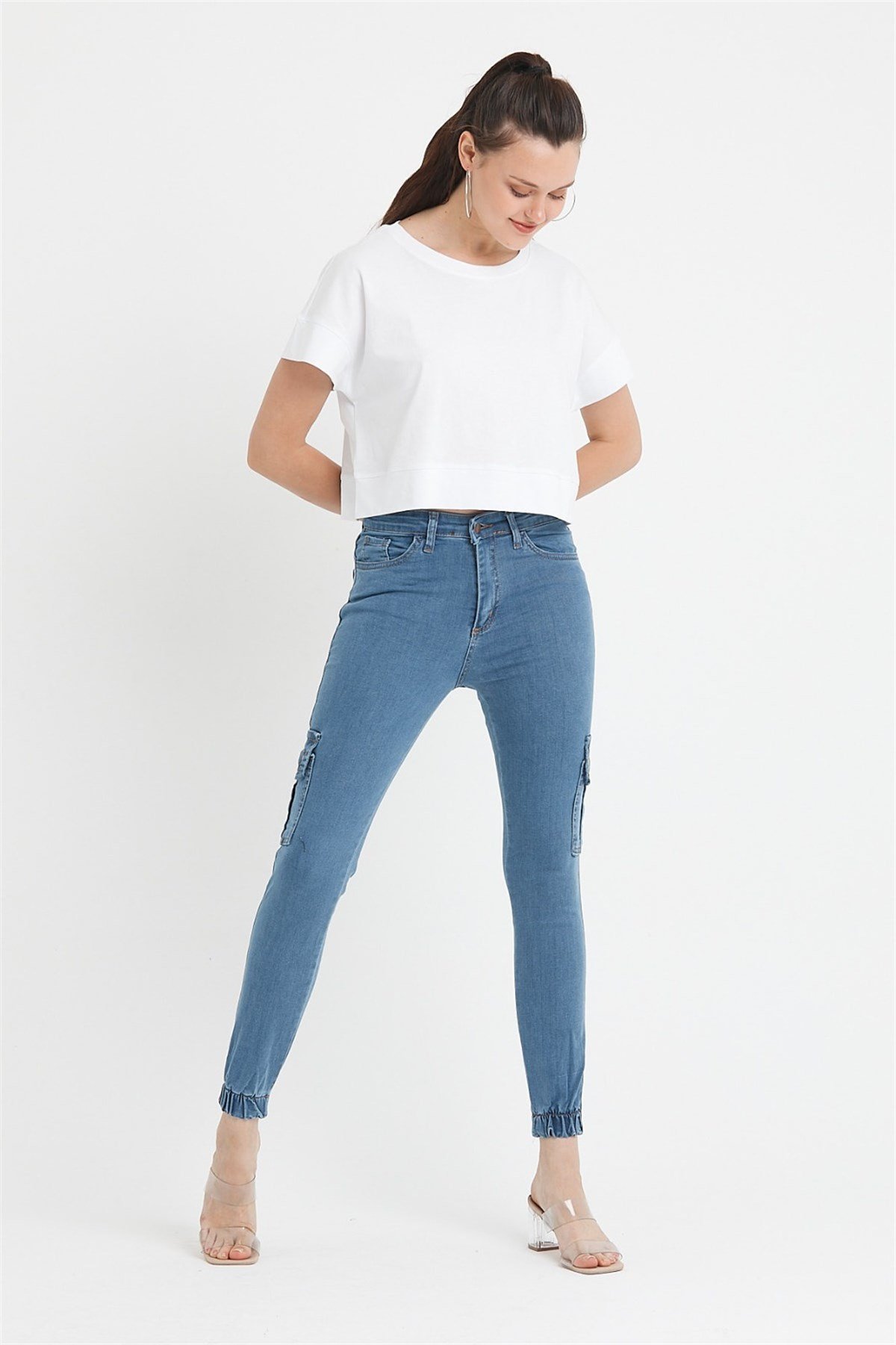 Bayan Yeni Model Kot Pantolon 7433