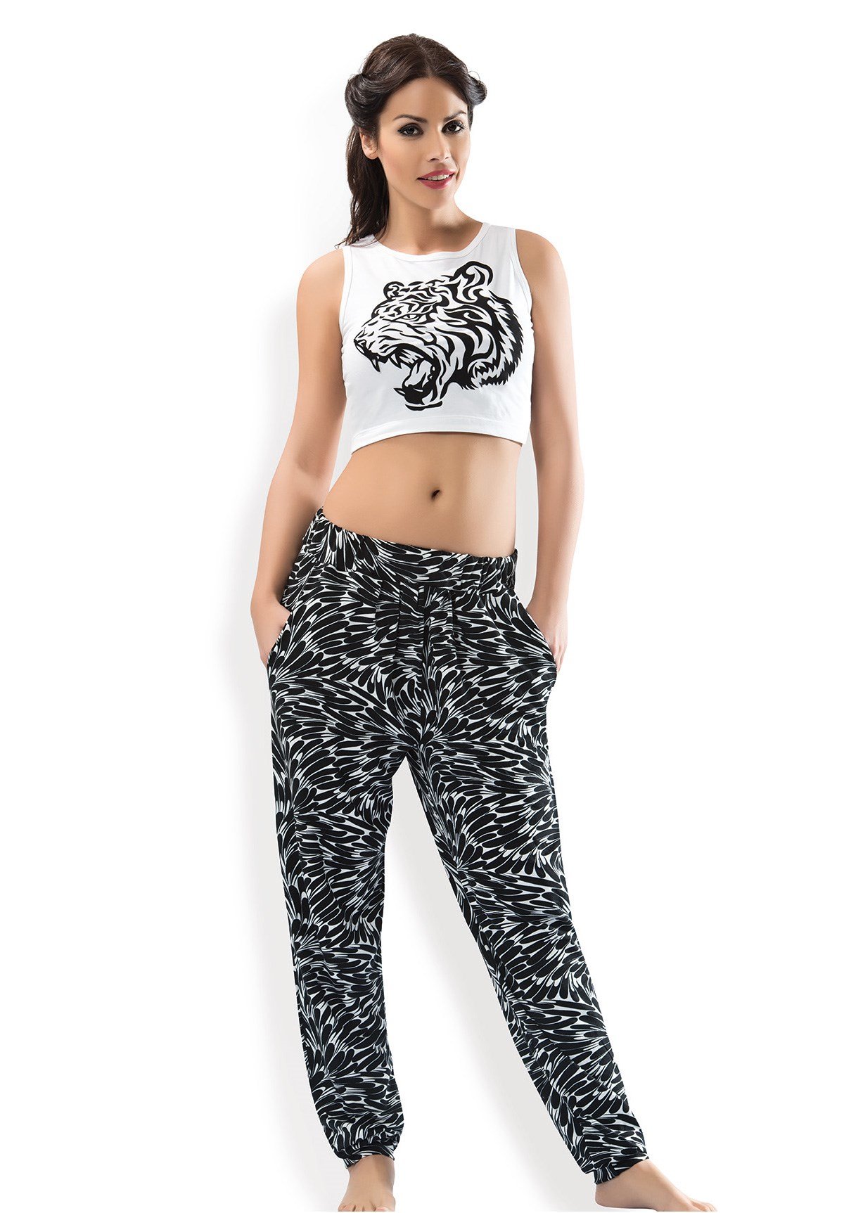 Göbeği Açık Pijama Takımı