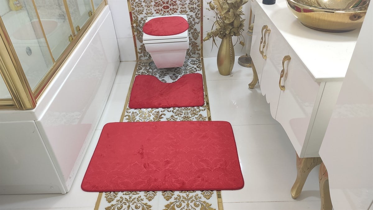 Klozet takımı halı paspas