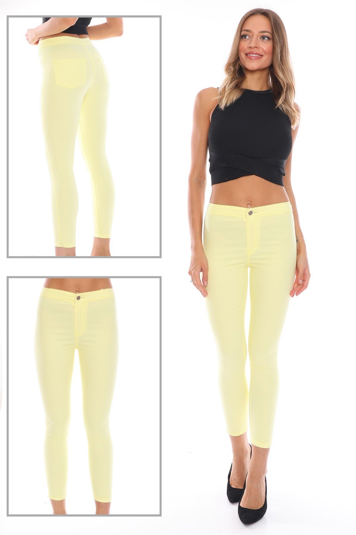  Likralı Bayan Pantolon 058600