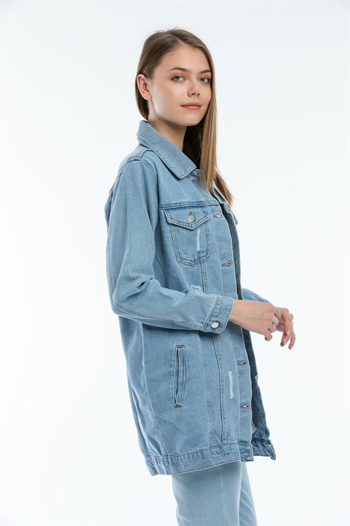 Bayan Boy  Frend Model kot ceket 54453