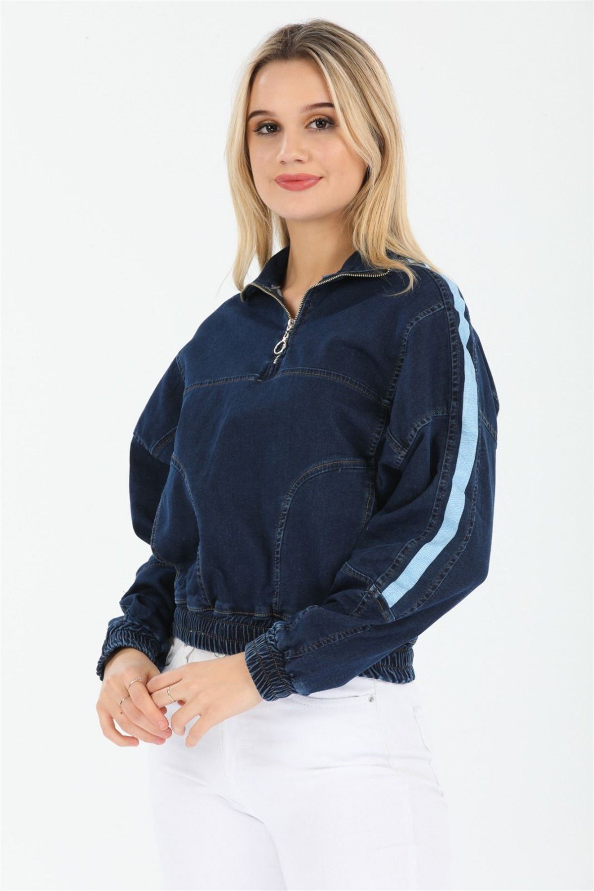 Bayan Yeni Model Kot Ceket 22446