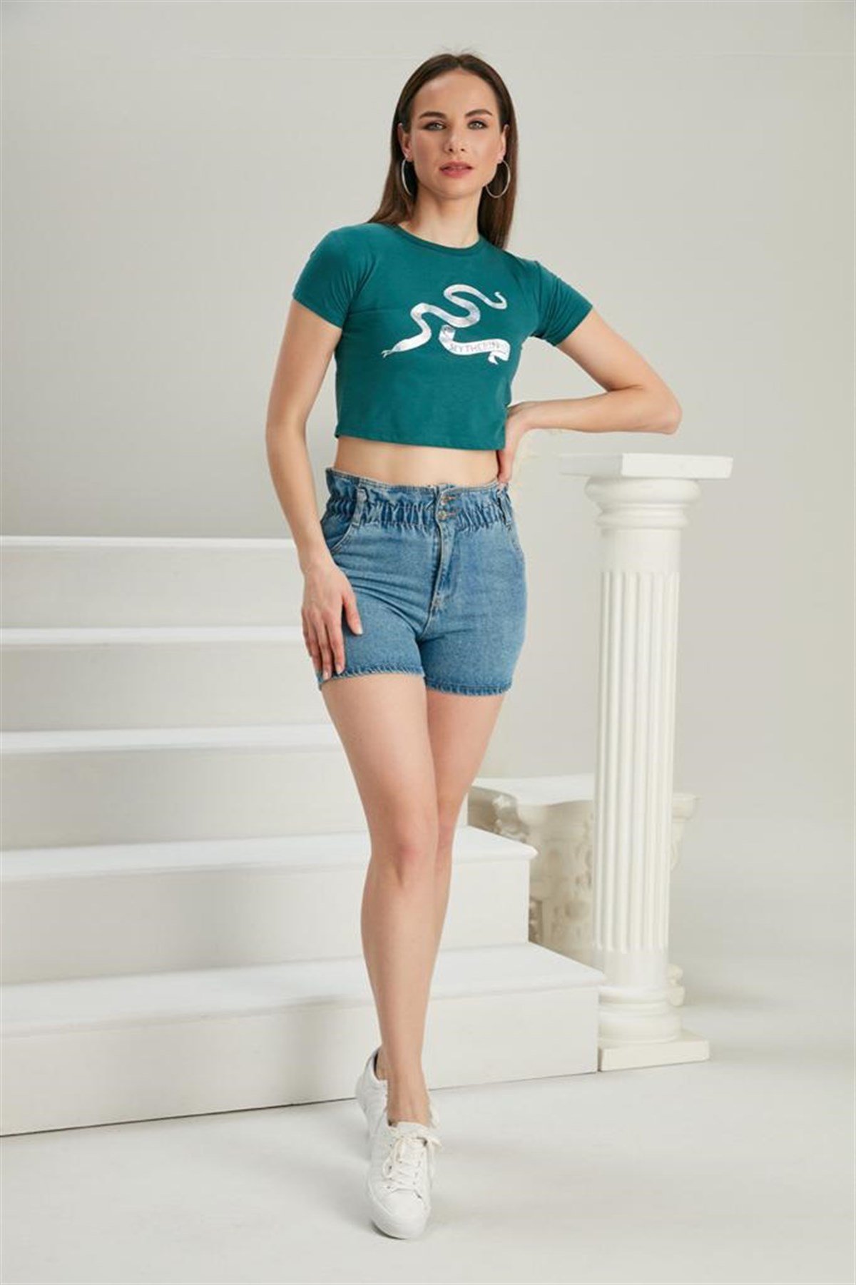 Bayan Yeni Model Kot Şort 5554007