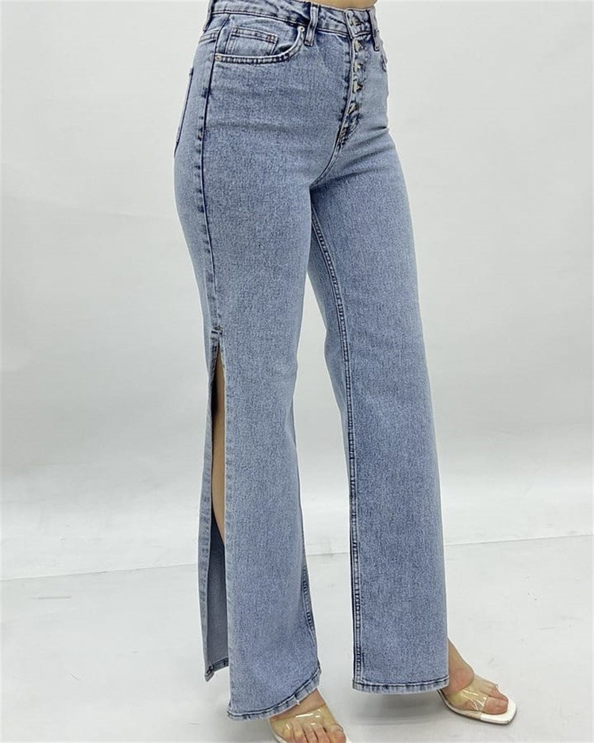 Kadın Bol Paça Kot pantolon 42884