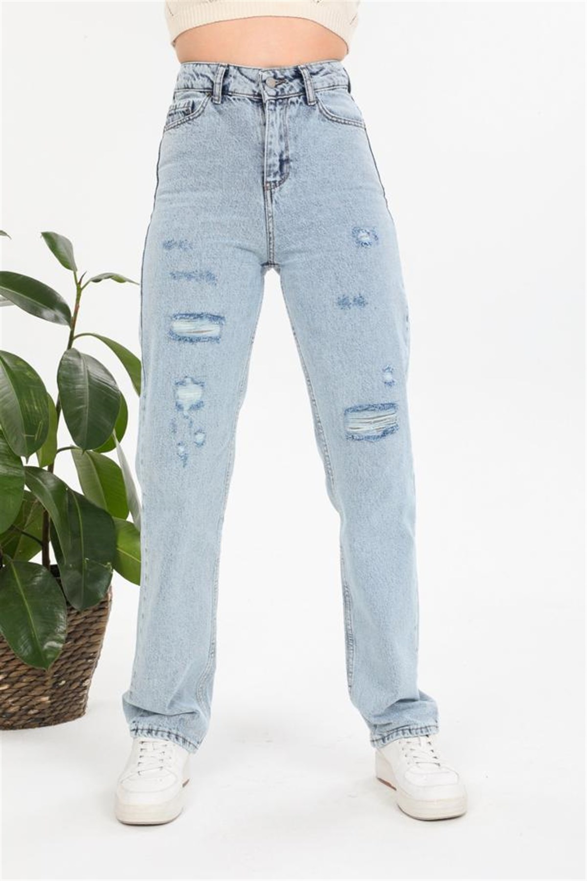 Kadın bol  Paça Kot pantolon 7721354