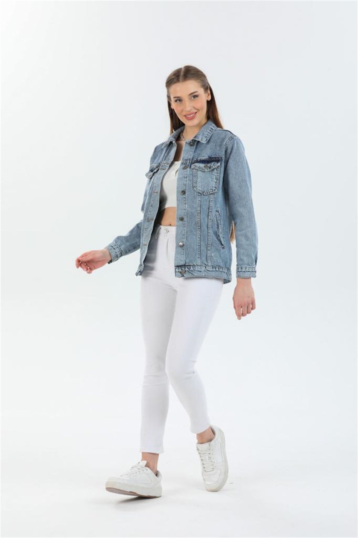 Kadın Yeni Model Kot Ceket 10026