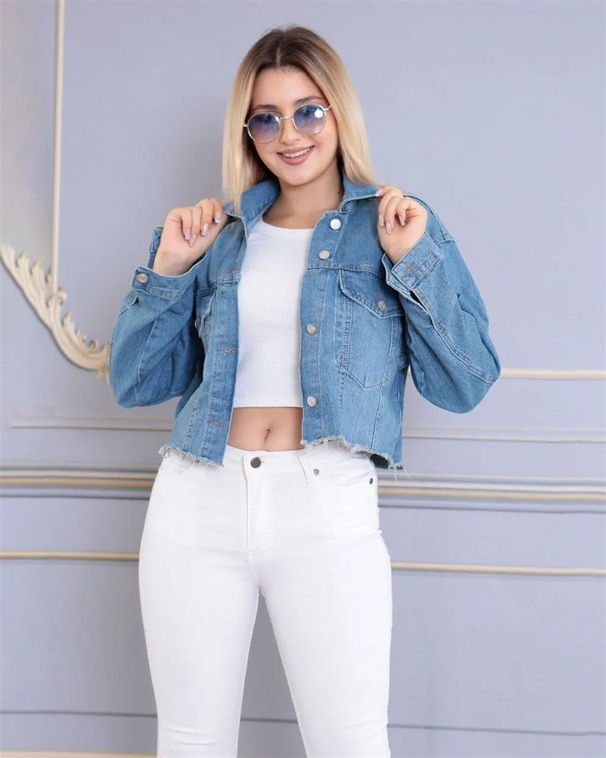 Kadın Yeni Model Kot Ceket 41996