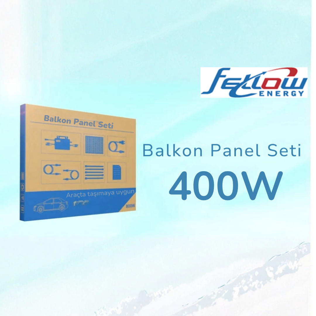 Fellow Enerji 400W Tak-Çalıştır Balkon Solar Seti