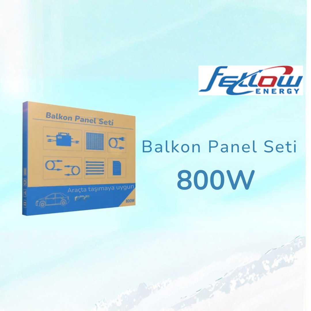 Fellow Enerji 800W Tak-Çalıştır Balkon Güneş Enerji Sistemi