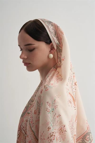 Morenosilk Beige Ivy Şal