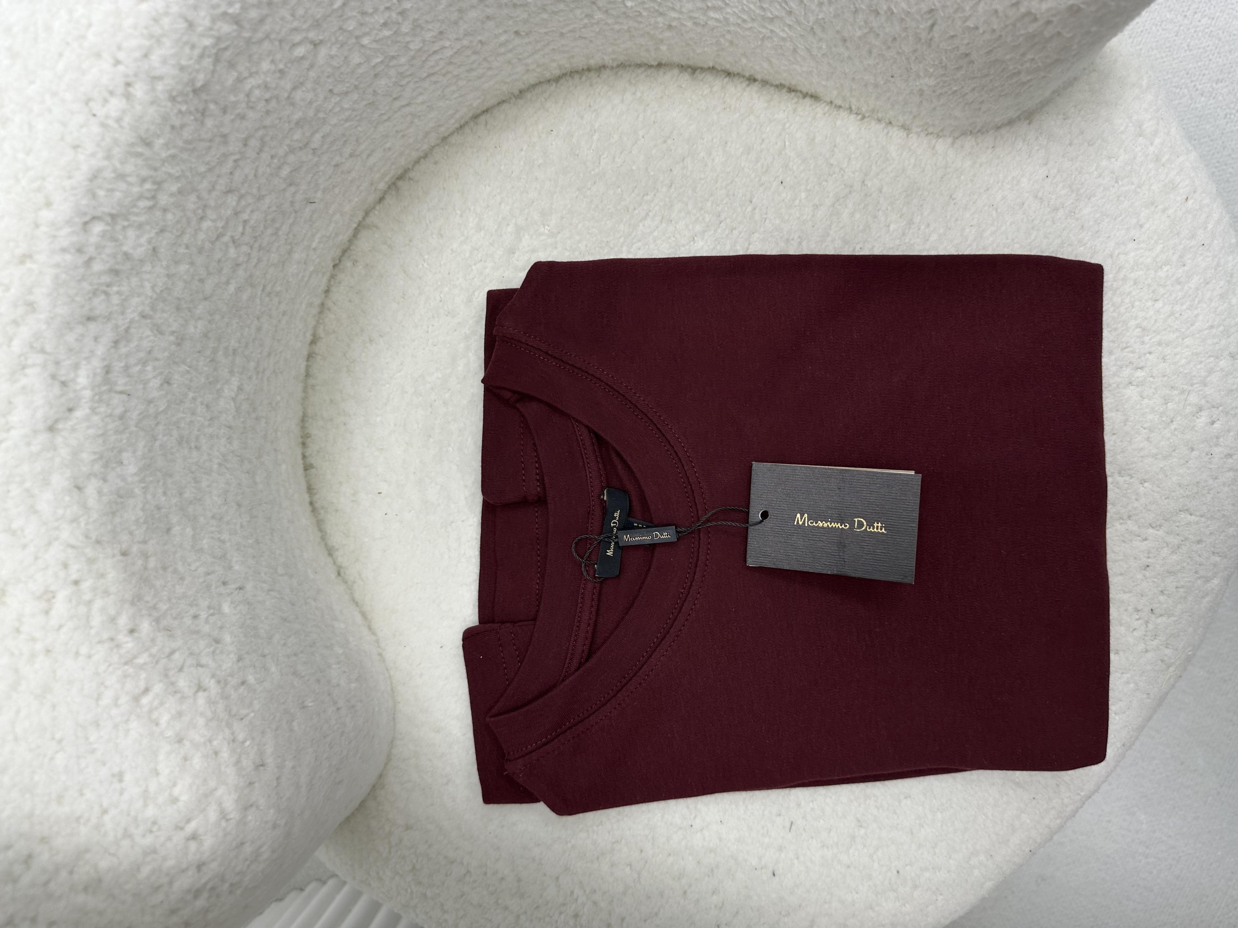 Bisiklet Yaka Bordo T-shirt 