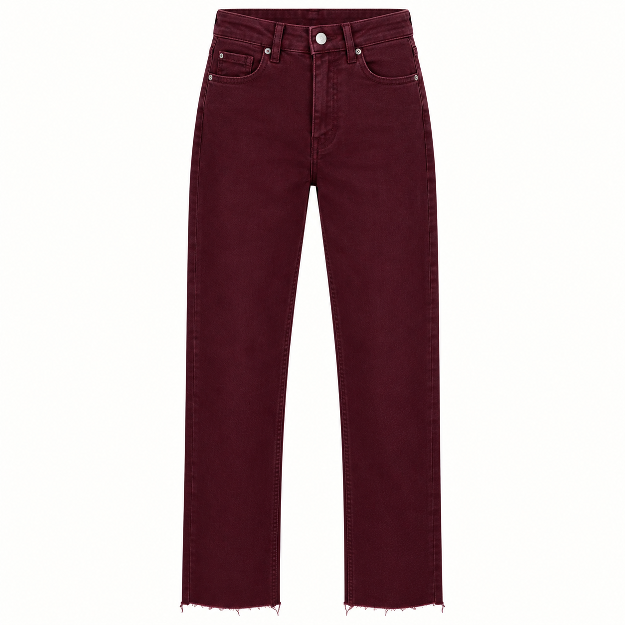Bordo Boyfit Jean Pantolon 