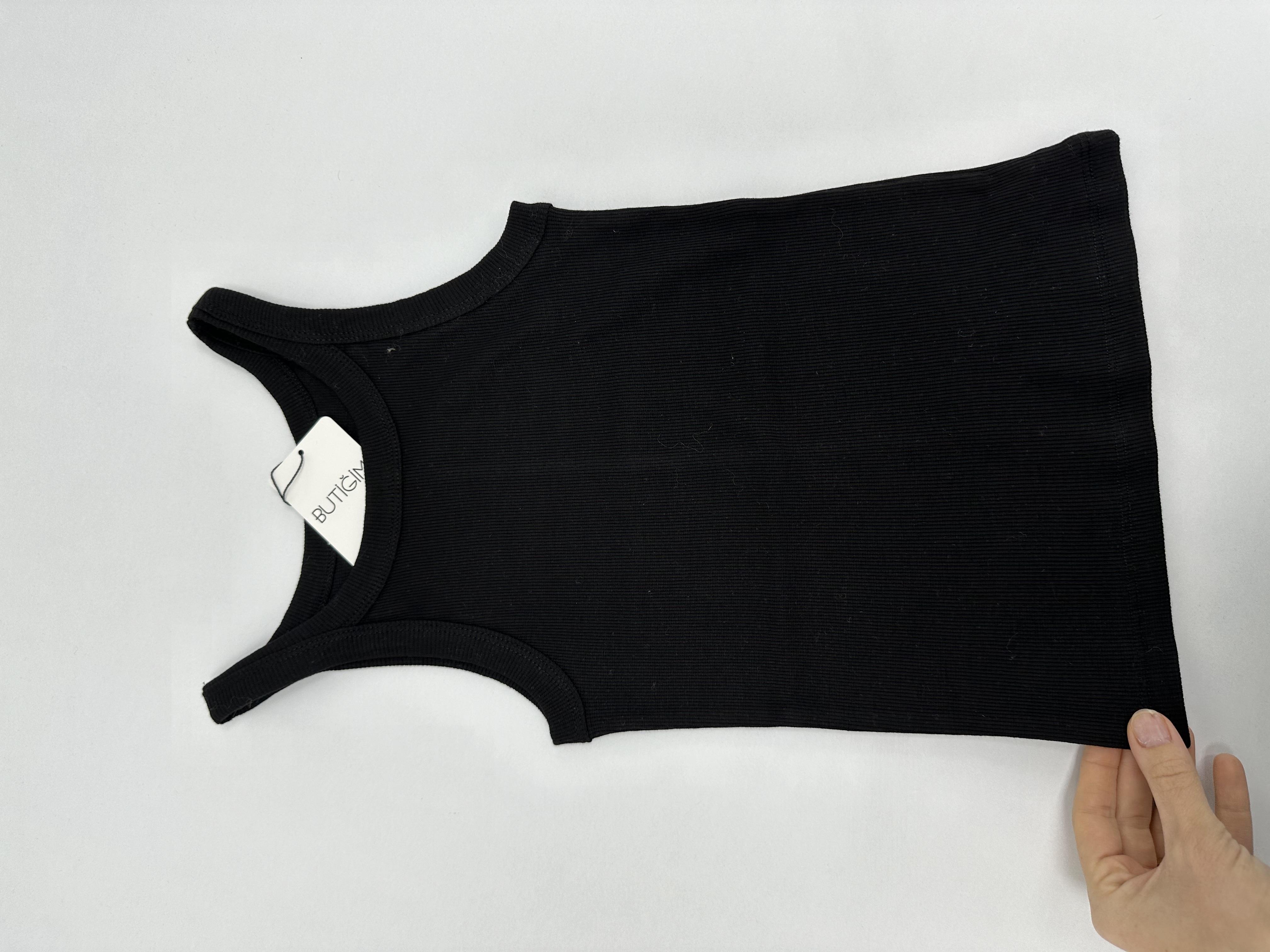 Halter Yaka Siyah Atlet
