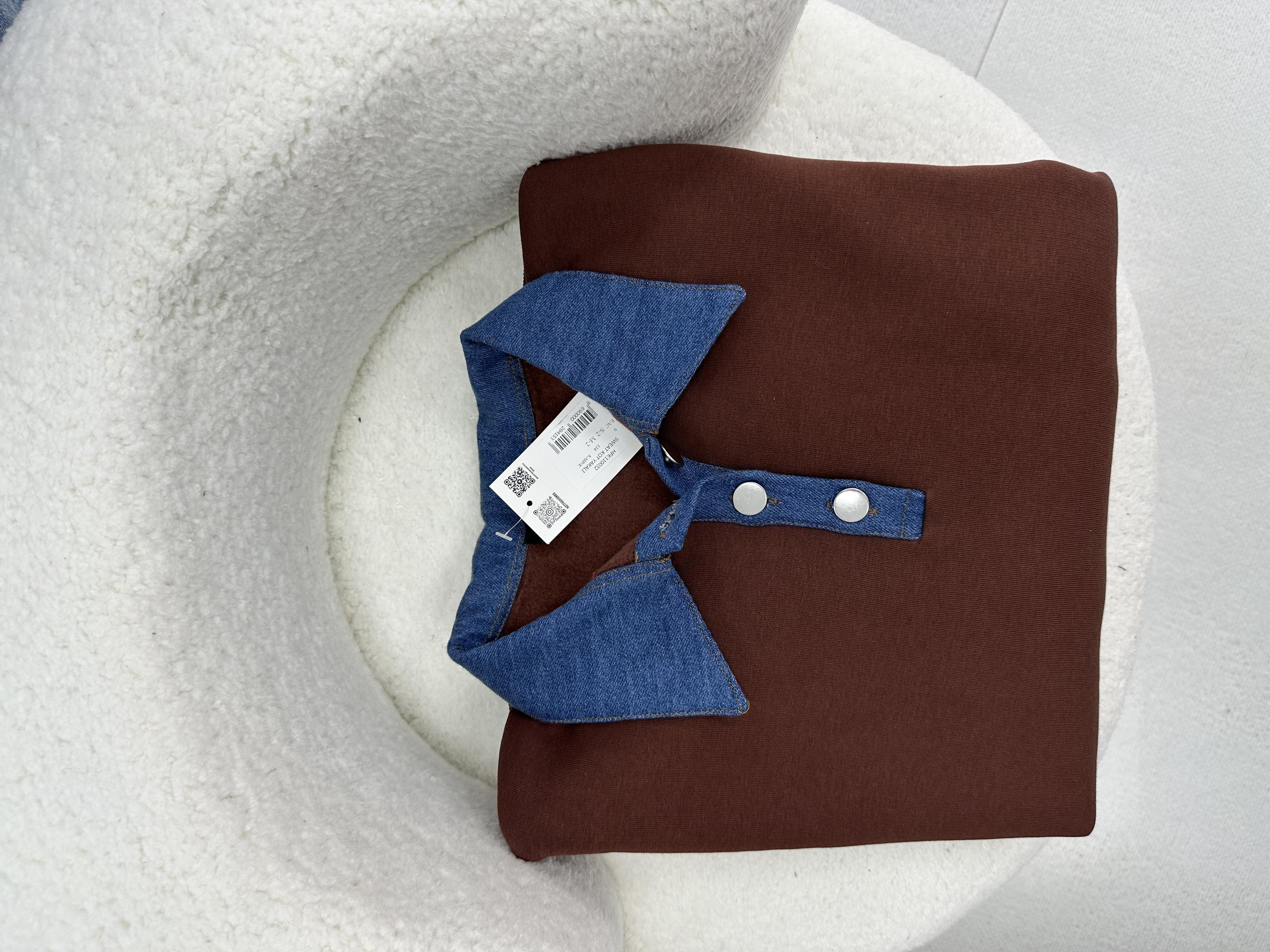 Kot Yaka Detaylı Sweat