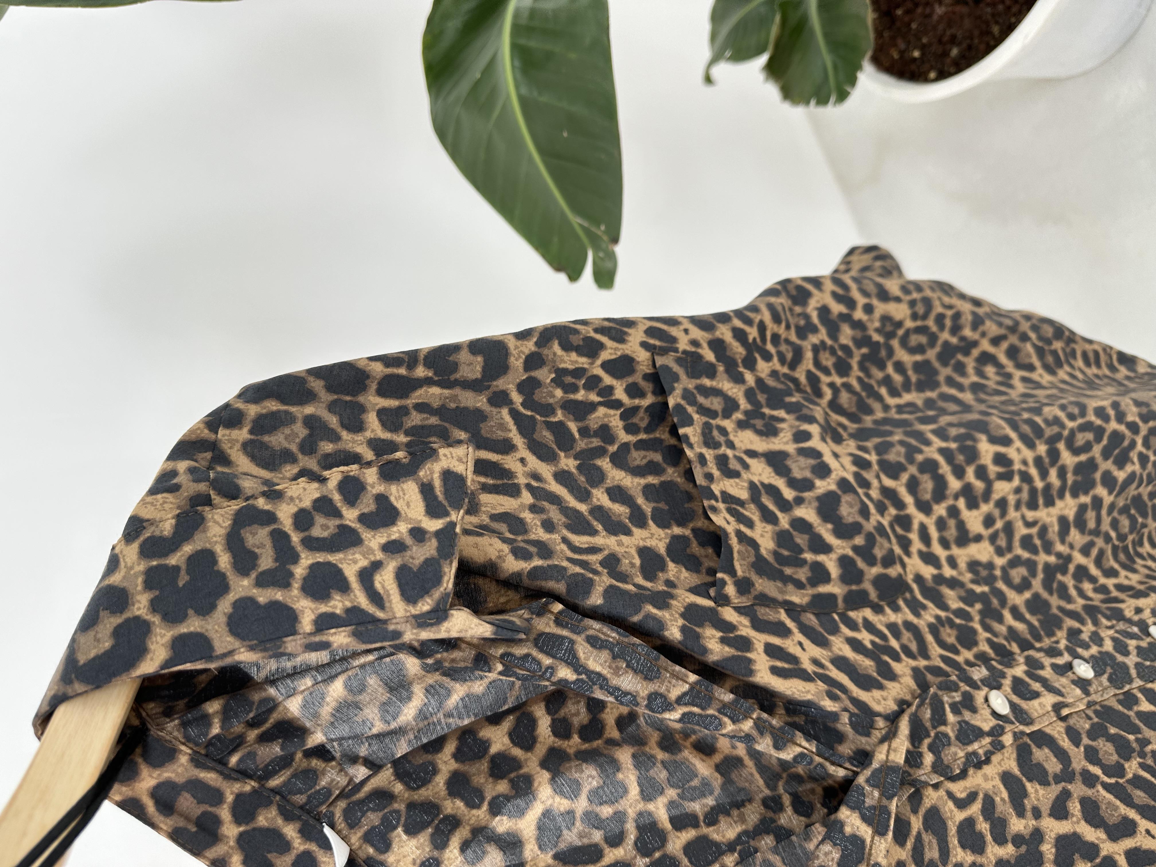 Leopar Desenli Gömlek