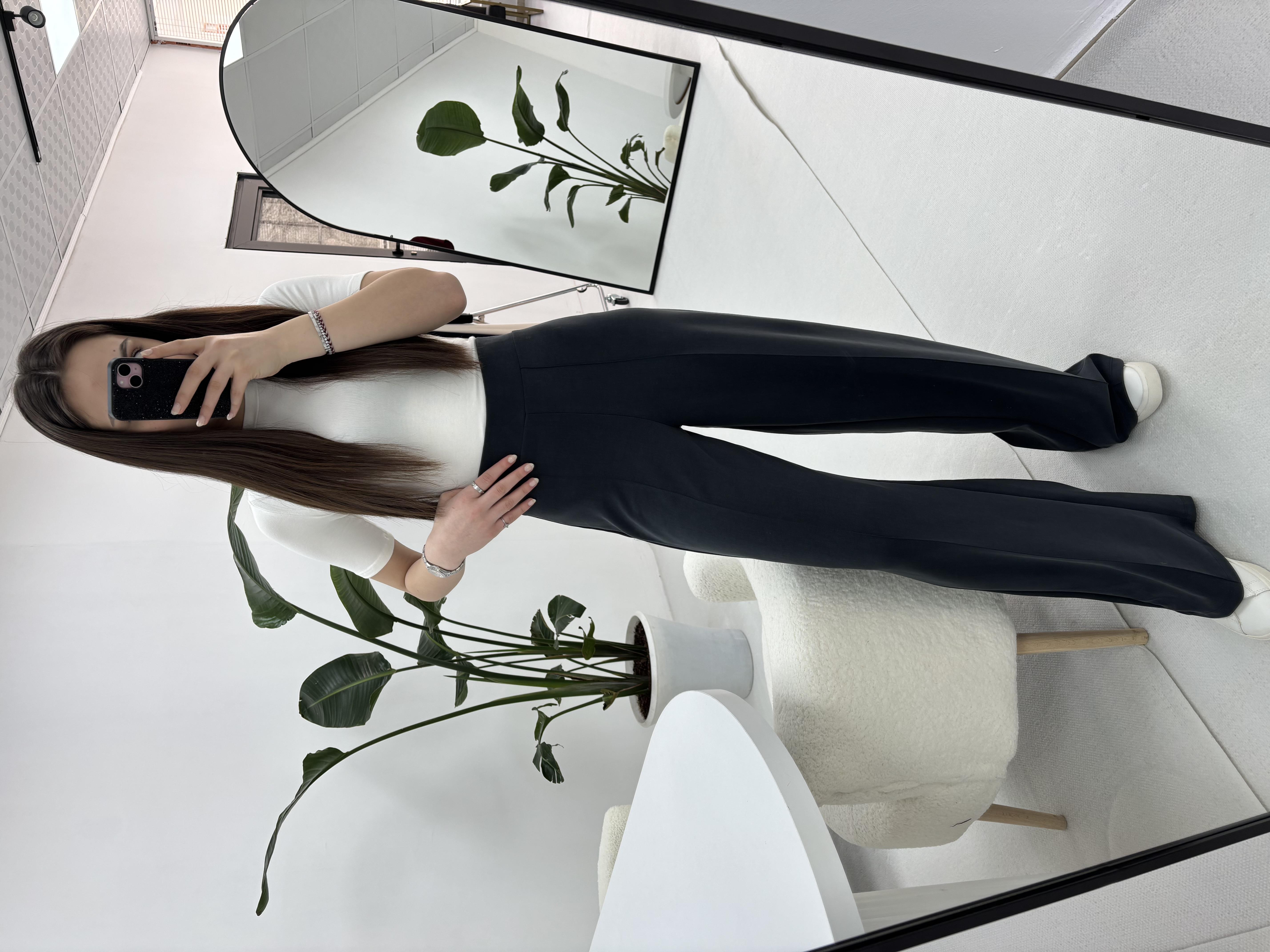 Modal Kumaş Antrasit Palazzo Model  Eşofman Altı 