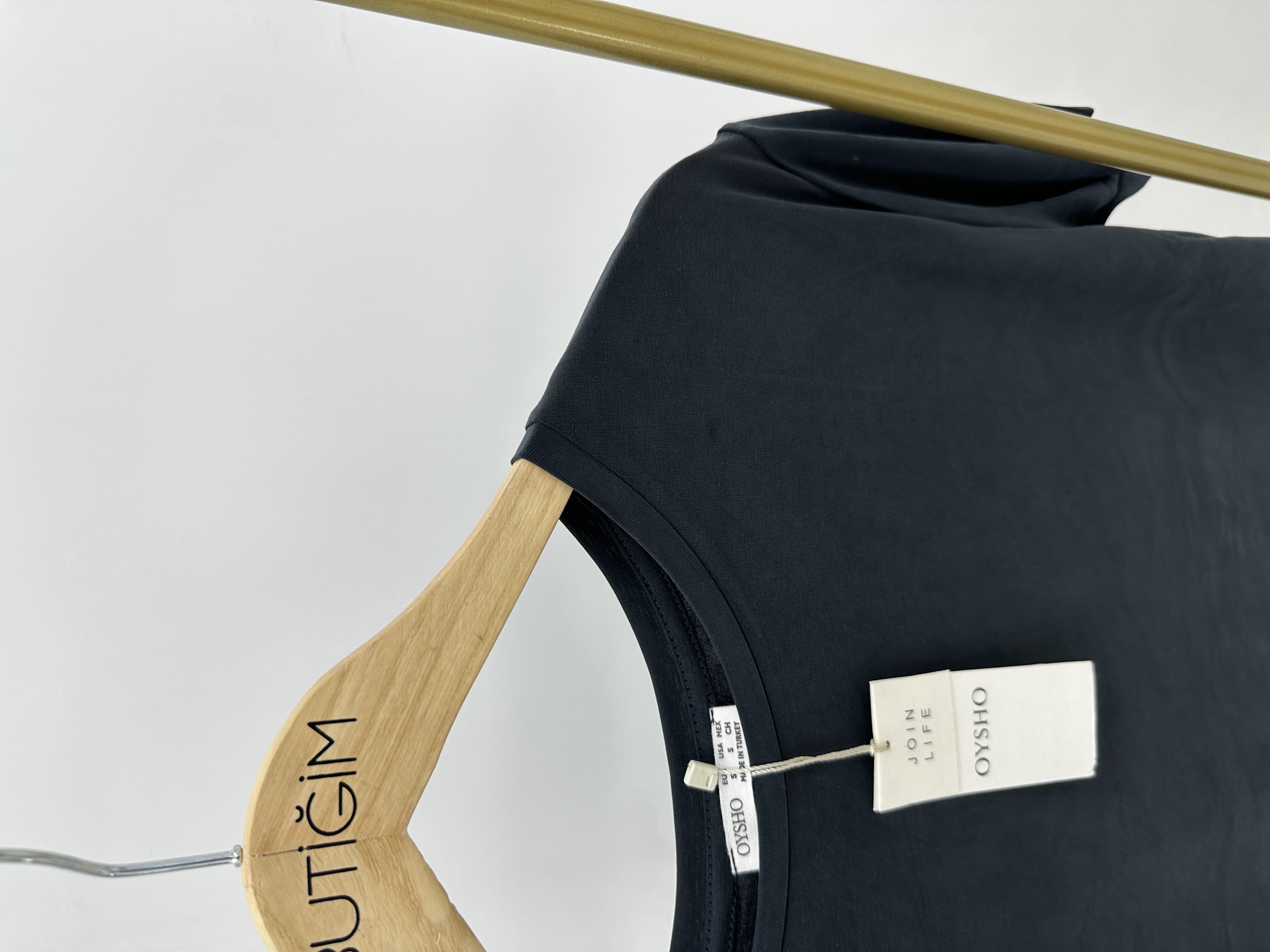 Modal Kumaş Antrasit T-shirt