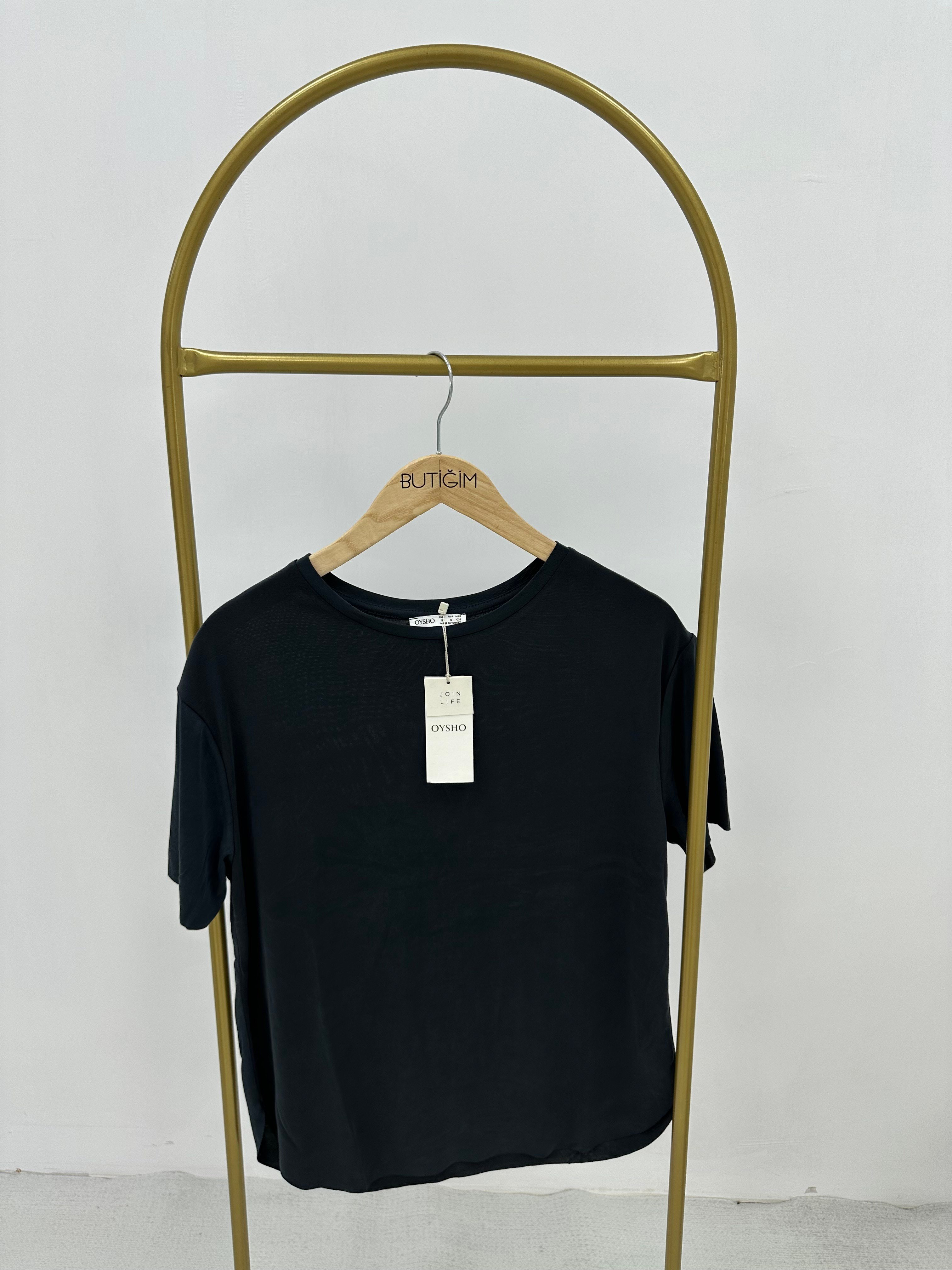 Modal Kumaş Antrasit T-shirt