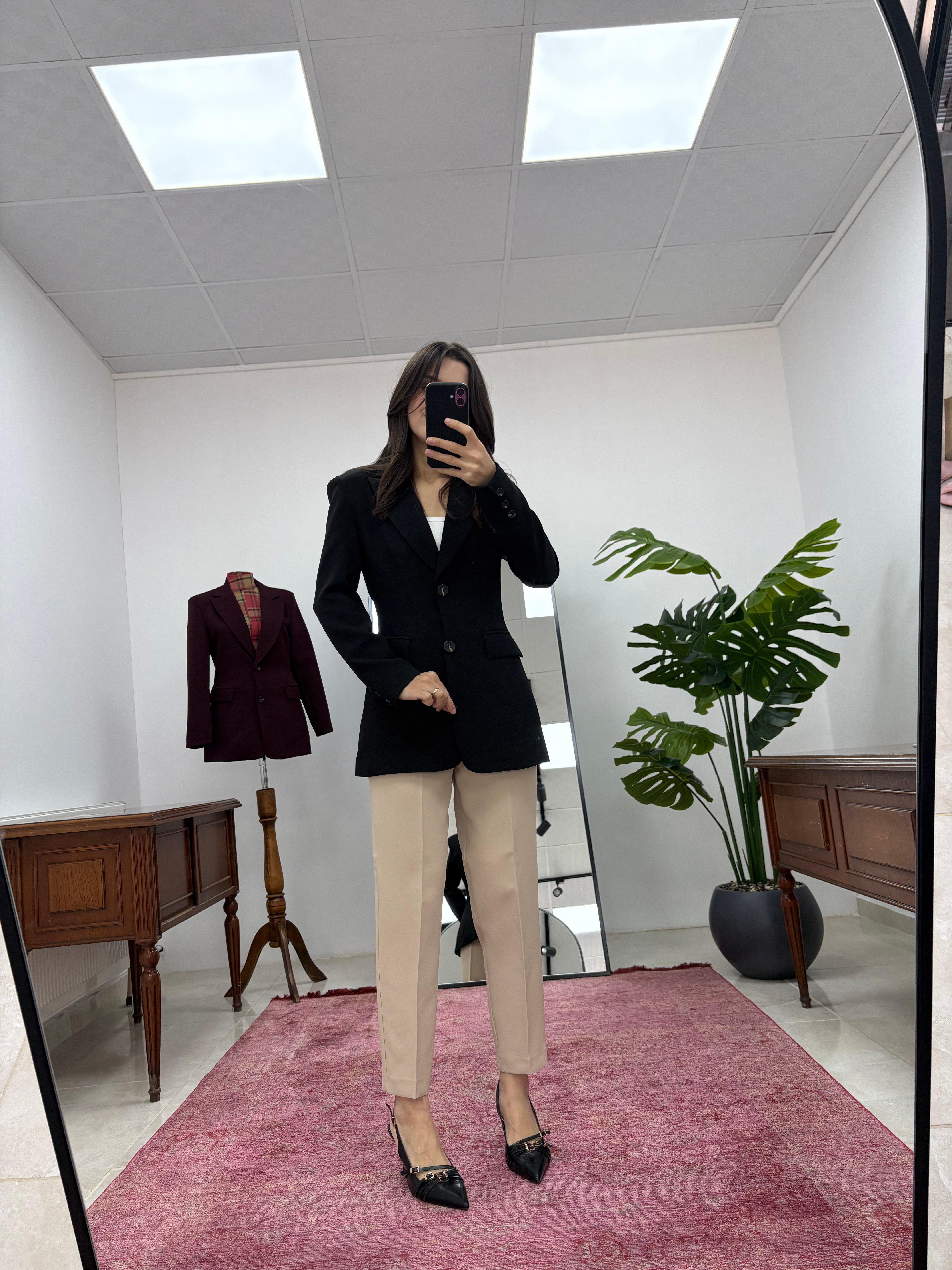 Slimfit Model Siyah Blazer  Ceket 
