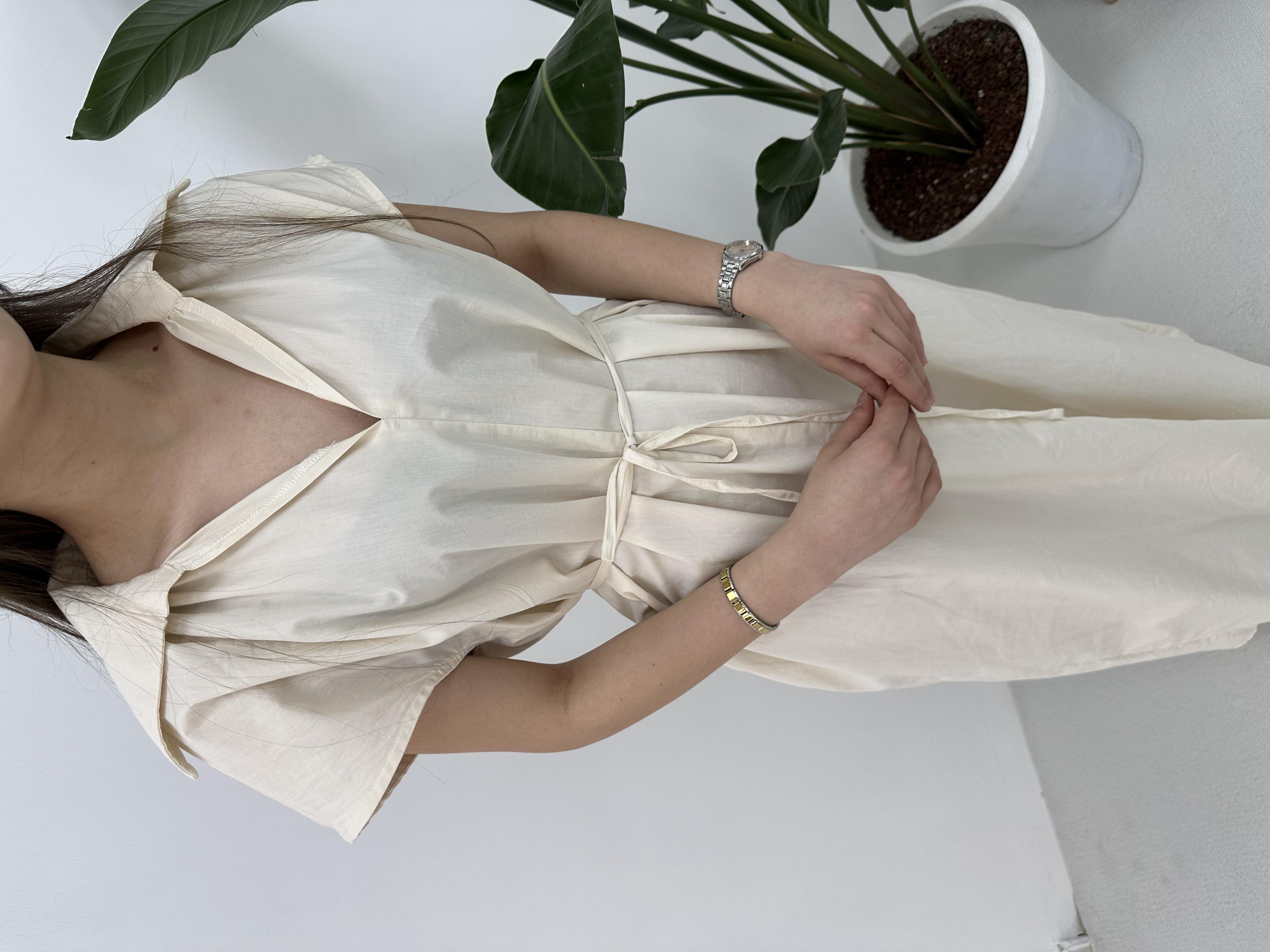 Taş Geniş Yaka Oversize Elbise 