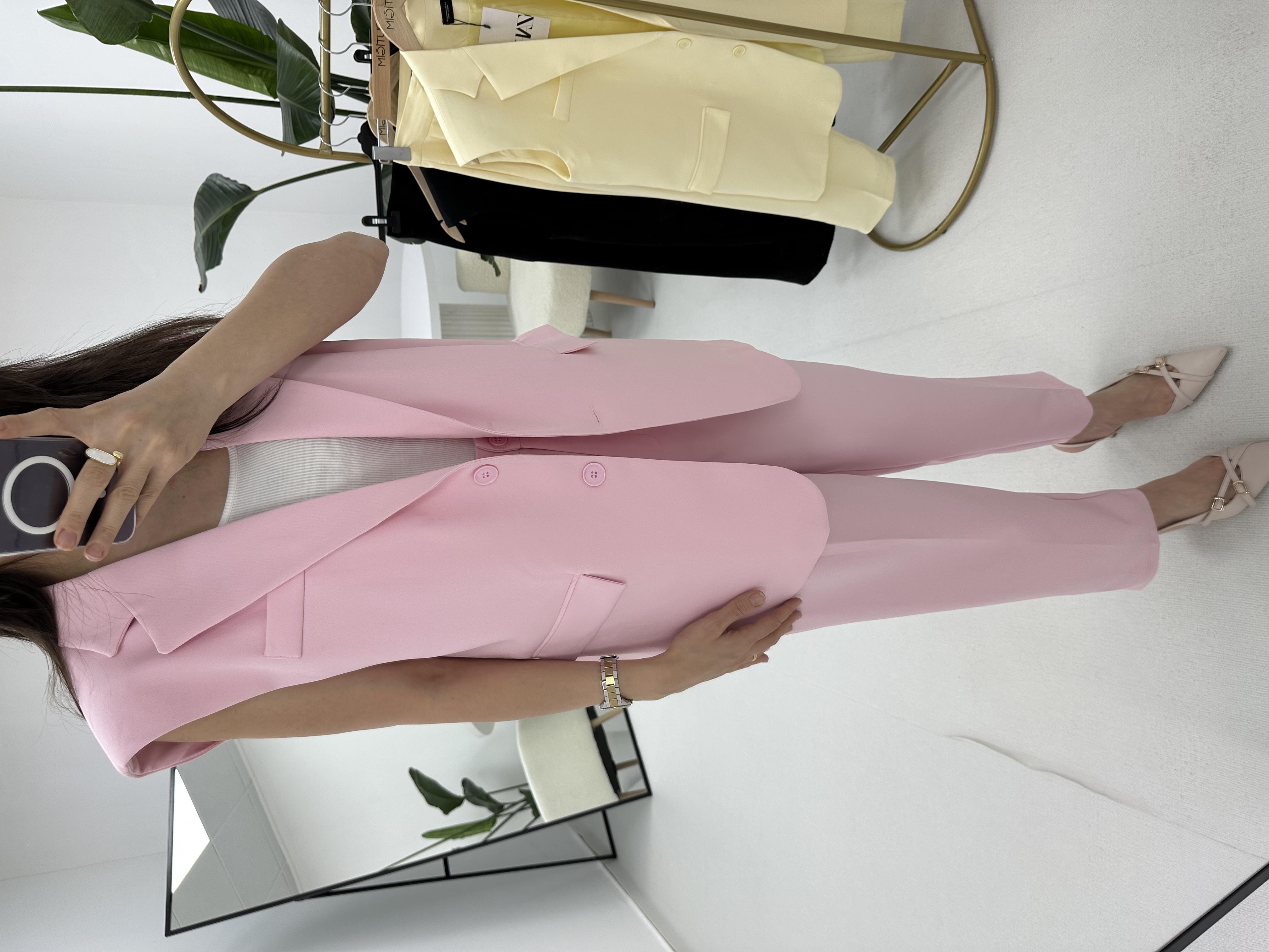 Yelek Pantolon Takım Pembe 