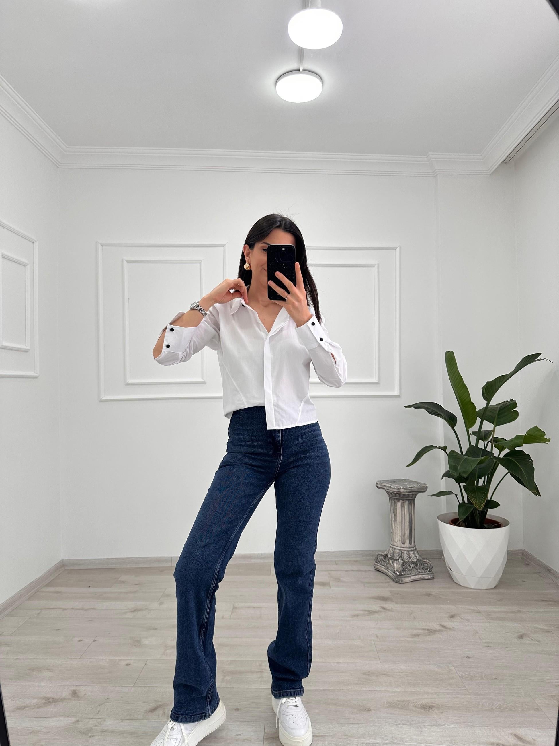 YÜKSEK BEL CEPSİZ PANTOLON 
