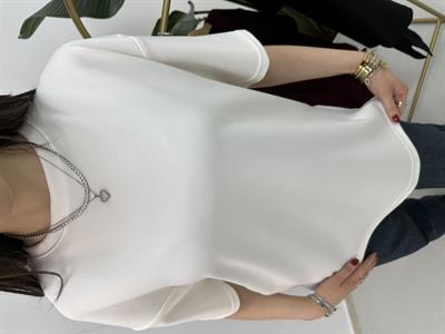  Modal Kumaş Beyaz T-shirt