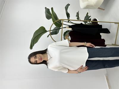  Modal Kumaş Beyaz T-shirt