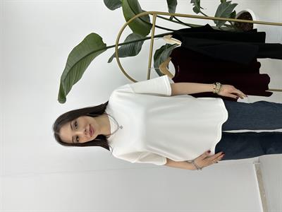  Modal Kumaş Beyaz T-shirt