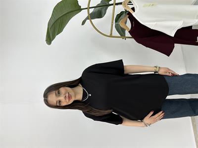  Modal Kumaş Siyah T-shirt
