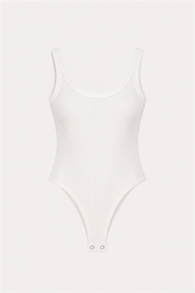 Beyaz Bodysuit Atlet