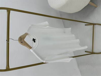Bisiklet Yaka Beyaz  T-shirt