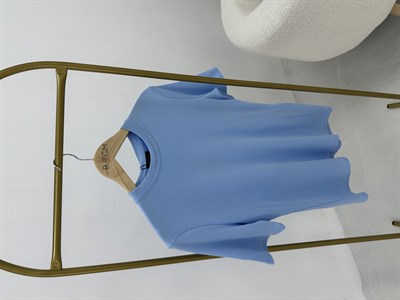 Bisiklet Yaka Mavi  T-shirt