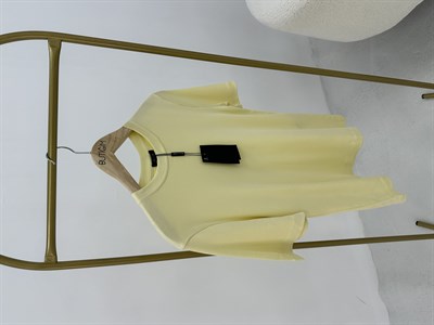 Bisiklet Yaka Sarı T-shirt