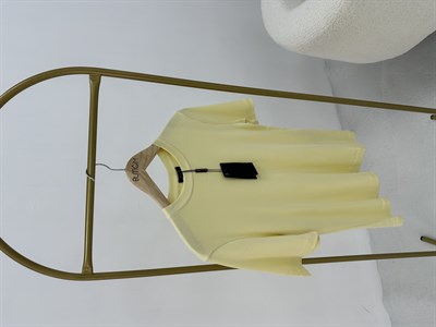 Bisiklet Yaka Sarı T-shirt