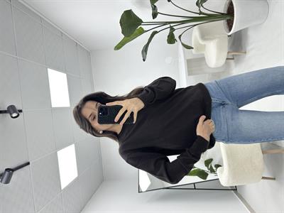 Bisiklet Yaka Yünlü Basic Kahverengi  Triko Kazak