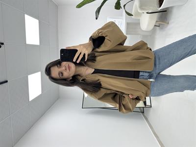 Camel Bomber Ceket