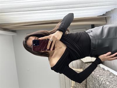 Çapraz Siyah Bluz 