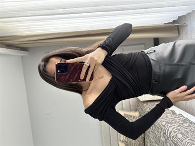 Çapraz Siyah Bluz 