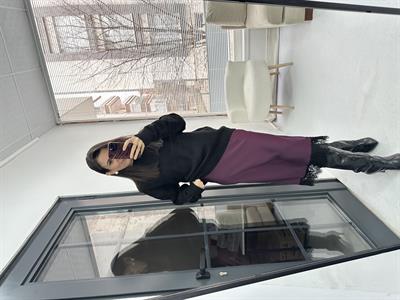 Dantel Detaylı Saten Midi Boy Etek
