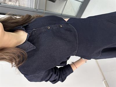 Denim Düğmeli Gömlek