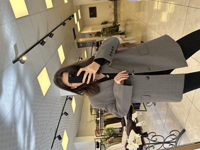 Ekose Oversize Ceket