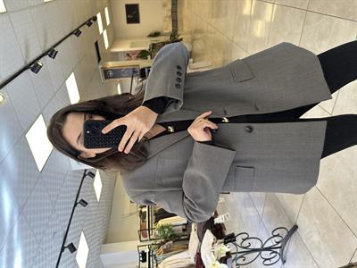 Ekose Oversize Ceket