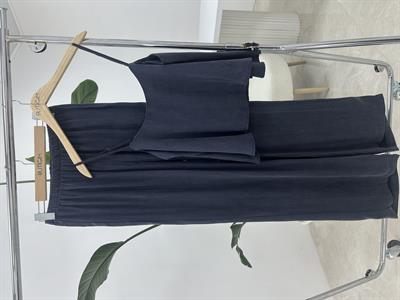 İnce Askılı İndigo  Bluz Pantolon Takım 