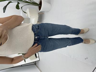 Kesik Paça Mavi Jean 