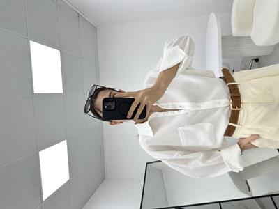 Oversize  Beyaz Gömlek 